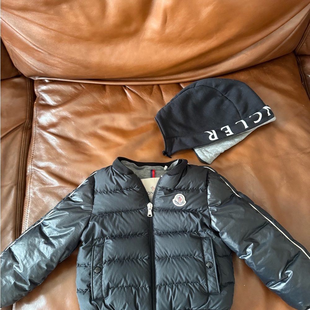 Moncler Gray puffer coat